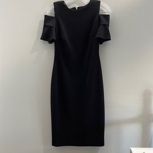 Black Calvin Klein mid length dress
